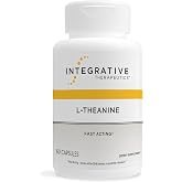 Integrative Therapeutics L-Theanine, Stress Support Supplement*, 60 Count | Stress and Relaxation Support*, Amino Acid Supplement, Vegan, Gluten-Free, Dairy-Free, Third-Party Tested
