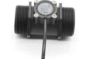 GREDIA G1-1/2" 1.5" Water Flow Sensor Food-Grade Switch Hall Effect Flowmeter Fluid Meter Counter 5-150L/min