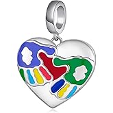 Zunxinsan Autism Awareness Charm 925 Sterling Silver Autism Jewelry Autism Gifts For Women