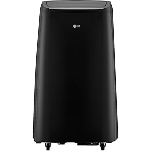 LG Cooling Rooms up to 400-sq. ft. with Remote Control Portable Air Conditioner, Black