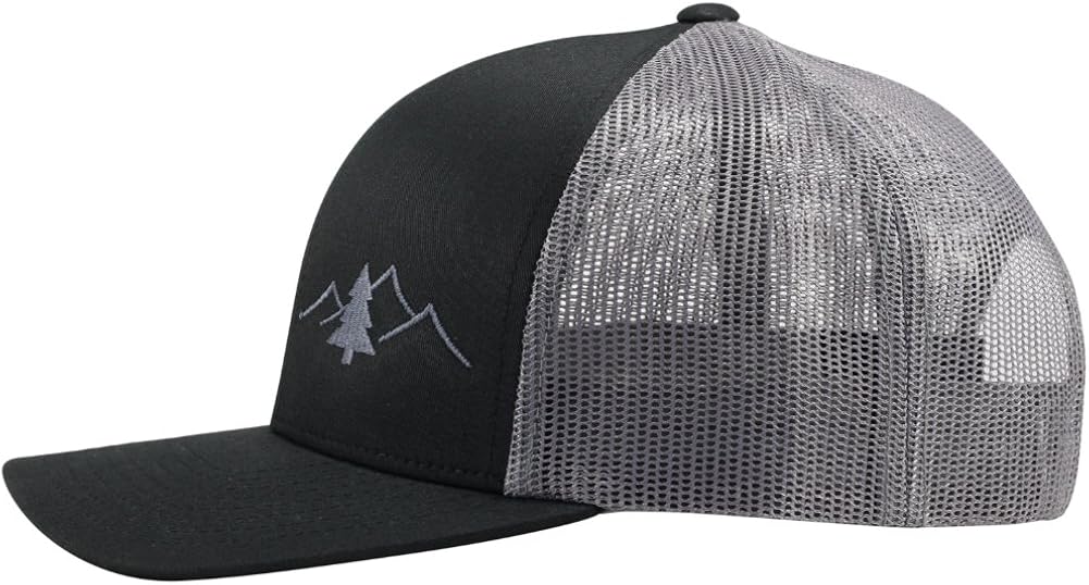 LINDO Trucker Hat - Great Outdoors Collection (Black/Graphite): Clothing