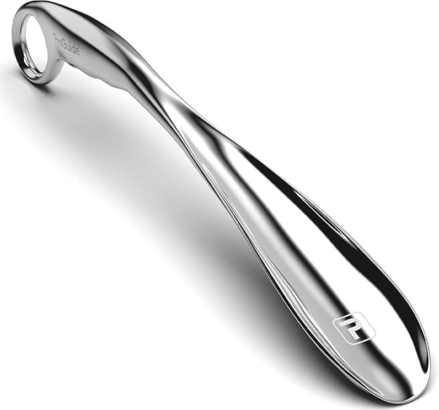 Professional Long Handled Shoe Horn 15 Inch Solid Metal Shoehorn for