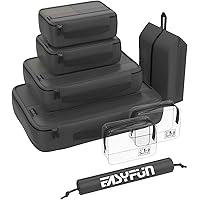 Packing Cubes for Suitcases 8 set travel cube Luggage Organizers with 2 Toiletry Bags & Shoe Bags