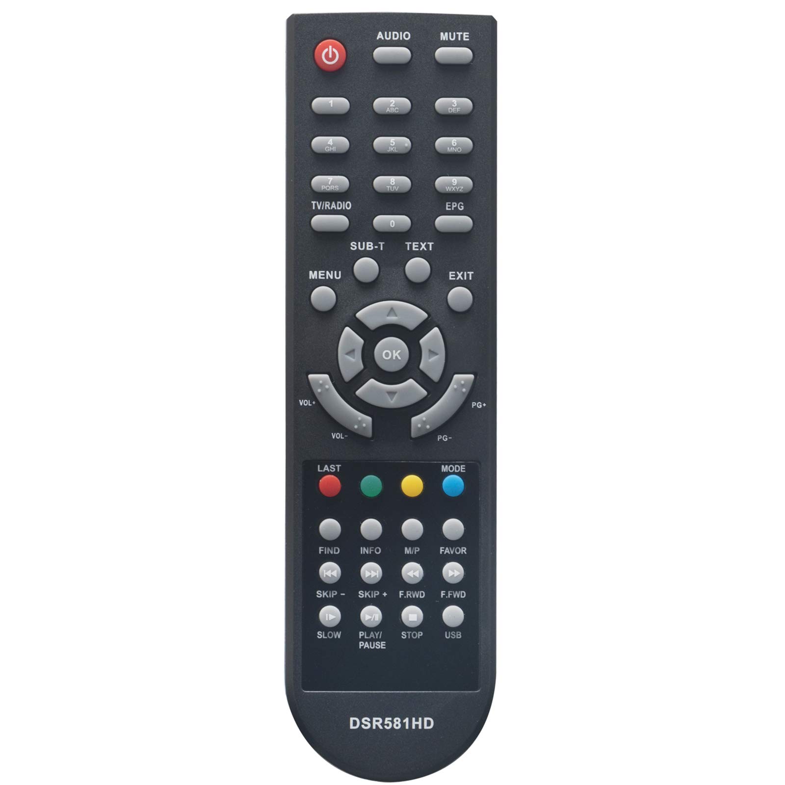 VINABTY DSR581HD Replacement Remote Fit for Schwaiger Digital Satellite Receiver DSR 581 HD,DSR 601,DSR 602