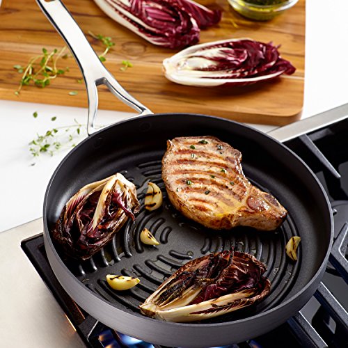 Anolon Nouvelle Copper12-Inch Deep Grill Pan, Gray - Thumbnail 5