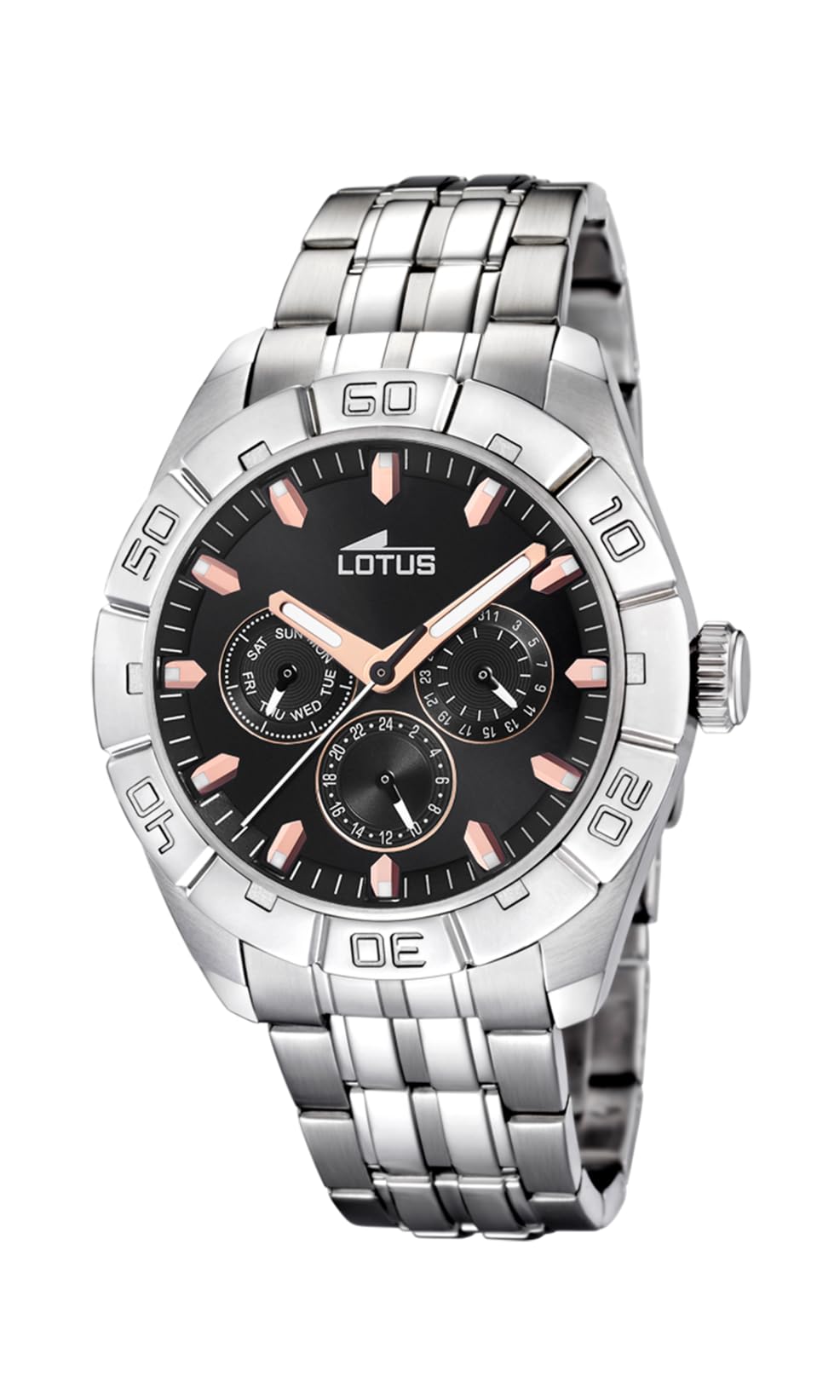 Lotus Men's Watch 15814/C Special Prices Stainless Steel Case 316L Silver Plated Stainless Steel Strap 316L Silver