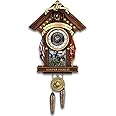 The Bradford Exchange USMC Semper Fi Fully Sculpted Cuckoo Clock with Mahogany Finish