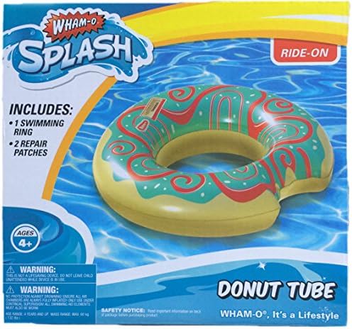 Wham-O Inflatable Green Icing Donut Water Tube Pool Float by Donut Tube