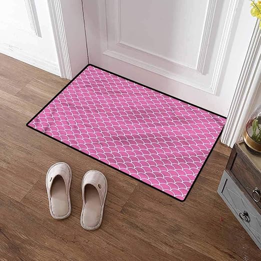 Custom&blanket Front Door Mat Outdoor Pink Door Mat