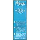 Hagerty Silver Protection Strips, Jewelry Tarnish Prevention Strips for Jewelry Boxes and Enclosed Storage, Made In USA, Kosher Certified, 8-Pack, 2" x 7"