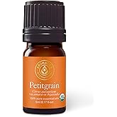 Aromatics International Premium Organic Petitgrain Bigarade Essential Oil 5ml | 100% Pure Essential Oil for Diffusion & Aromatherapy
