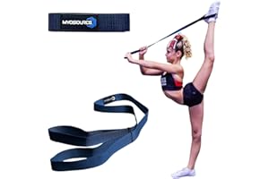 Myosource Kinetic Bands Cheerleading Flexibility Stunt Strap - Improve Stretching and Stunts for Cheer Dance Gymnastics & Physical Therapy – Stocking Stuffers Present for Kids Girls Adults - 12 Colors