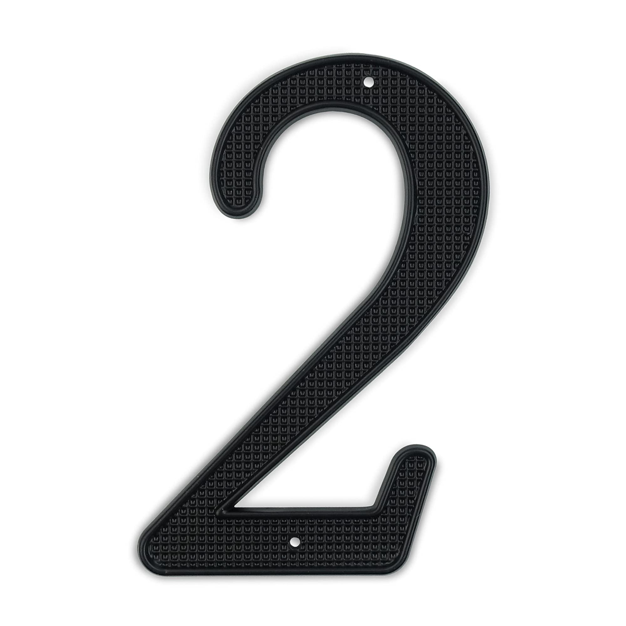 HASWARE House Number Sign 4 inch Modern Door Numbers Signage Plaque Street Home Address Numerals Zinc Alloy (2, Grid black)