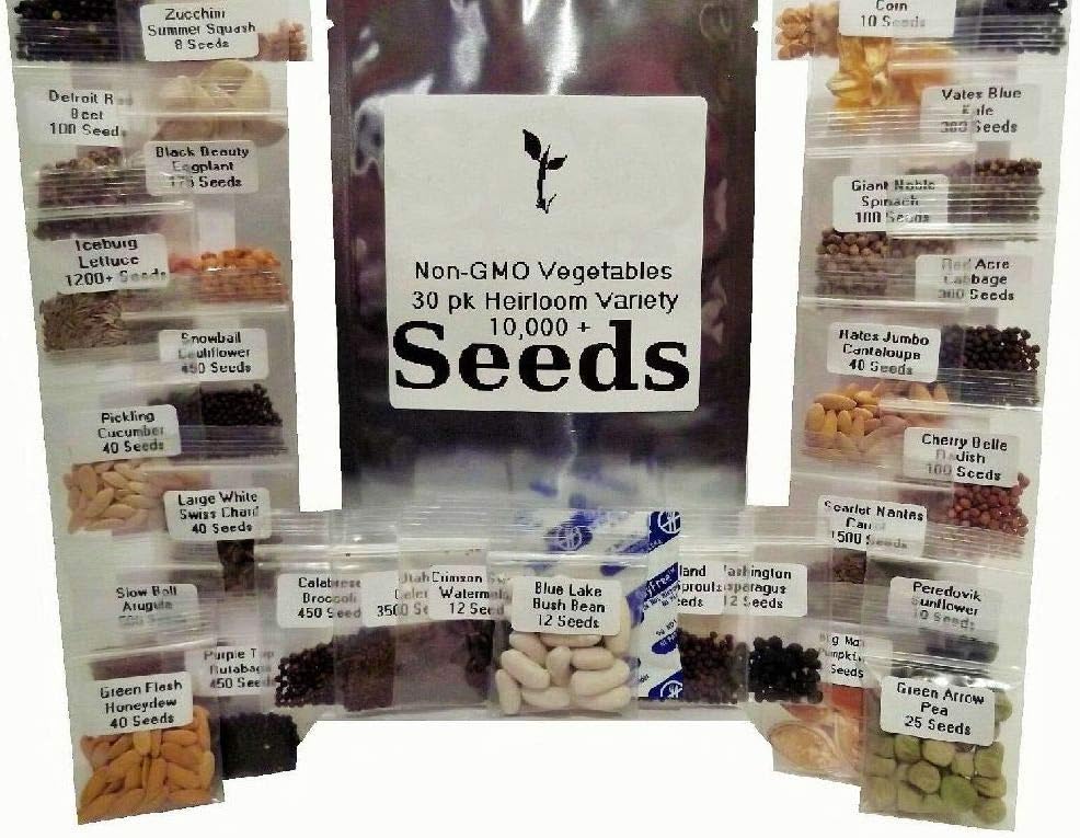 Emergency Survival Vegetable Fruit Garden Seed Heirloom Prepper Lot Kit Mre Food