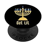 Menorah Get Lit Hanukkah Candles Funny Jewish
