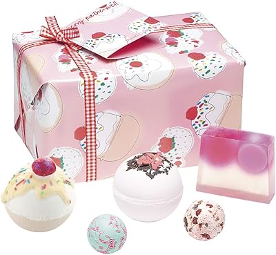 Bomb Cosmetics Cherry Bath Gift Pack 5 Piece 480g Handmade Cruelty-Free
