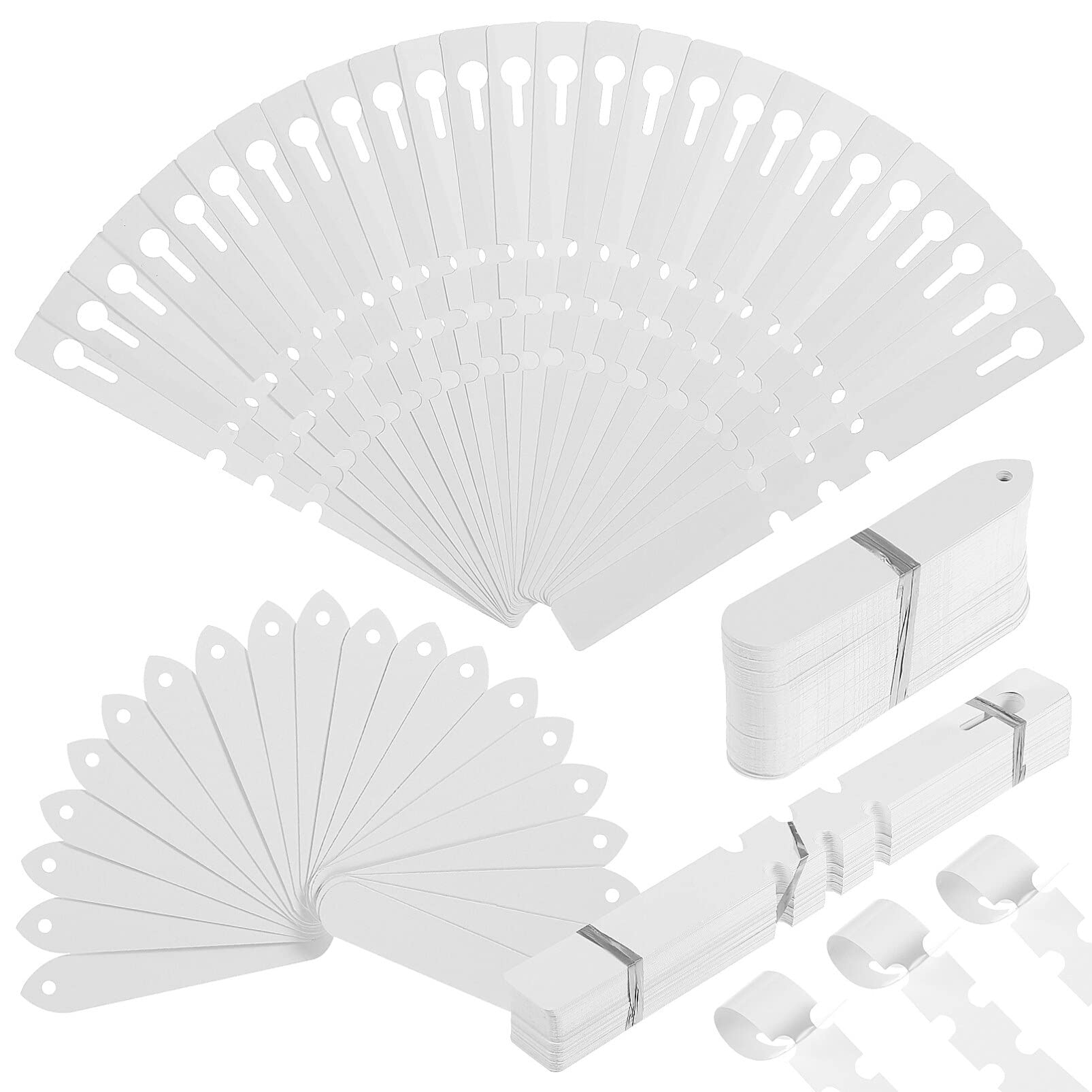 ULTECHNOVO Plastic Plant Labels Tags for Garden: 200Pcs Reusable Plant Name Labels Labels - Adjustable Plant Markers Tree Labels for Outdoor Indoor Plants Flowers Vegetable