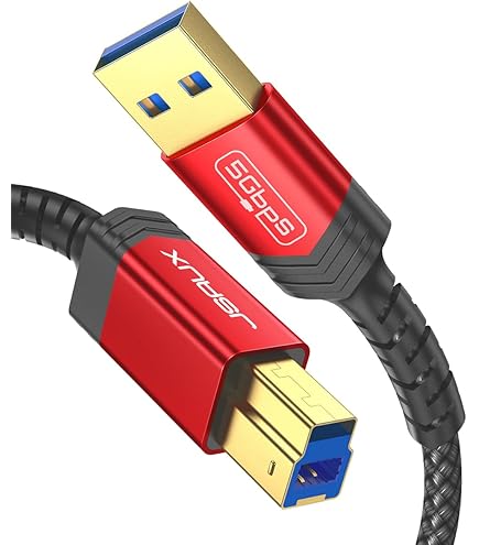 Amazon.com: LINDY 5m USB 3.2 Type A to B Cable, 5Gbps, Cromo Line