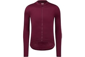 RISESBIK Men's Long Sleeve Cycling Jersey Zipper Pocket Lightweight Aero Race Fit Pro Road Bike, UPF 50+ Biking Cycling Shirt