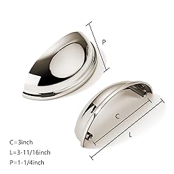 khtumeware 10 Pack 3" Drawer Pulls Polished Nickel