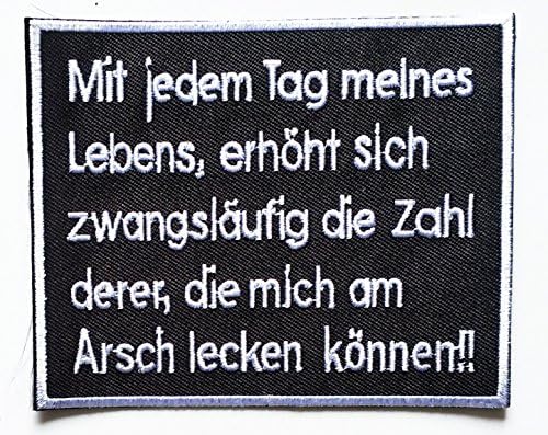 HHO Mit iedem tag melnes words funny Patch Embroidered DIY Patch Logo Vest Jacket cap Backpack jackets custom Patch Iron On/sew on patch