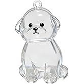 hhdatc Pet Hair Keepsake Keychain Memorial Charm with Transparent Bottle for Collecting Dog Fur Portable