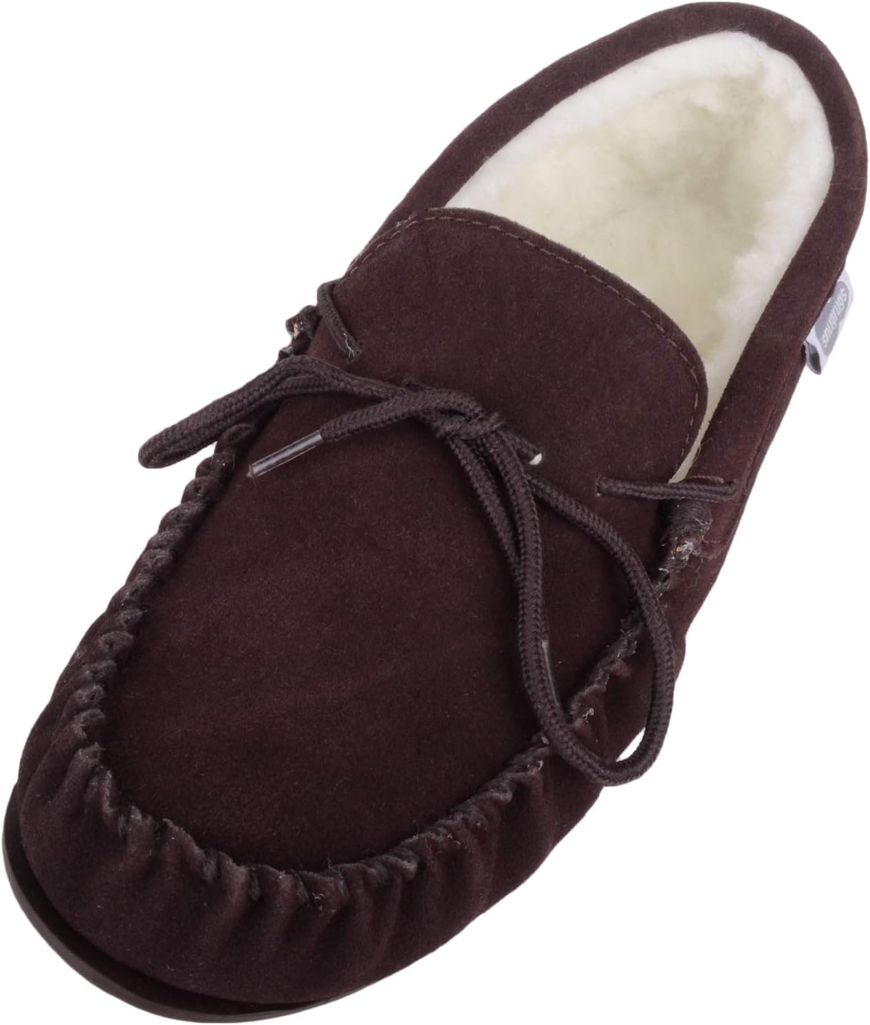 Men's Monty Wool Moccasins with Rubber Sole