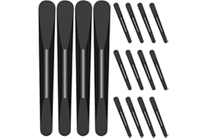 Cabilock 50pcs Black Cosmetic Mixing Spatulas Makeup Spatula Tool Plastic Face Cream Stirring Scoops