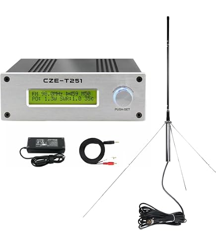 Amazon.com: BaseWish 7W 1W Long Range FM Transmitter with LCD