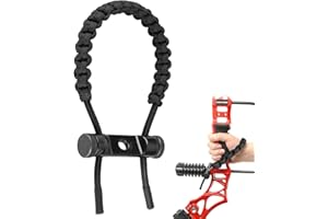 Archery Wrist Bow Sling, Archery Equipment Adjustable Compound Wrist Rope Strap Cord Shooting Target Hunting Accessory