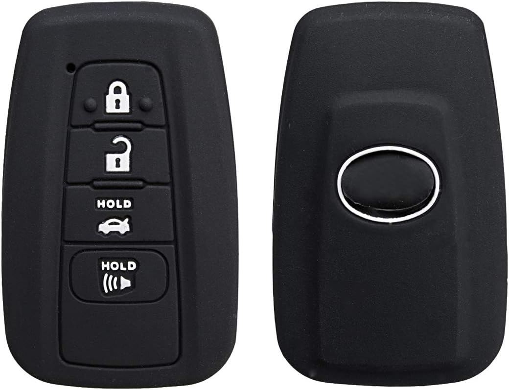 Alamor 4 Buttons Silicone Car Key Remote Case/bag Cover Holder for Toyota Camry Hybrid Prius 2017-2018