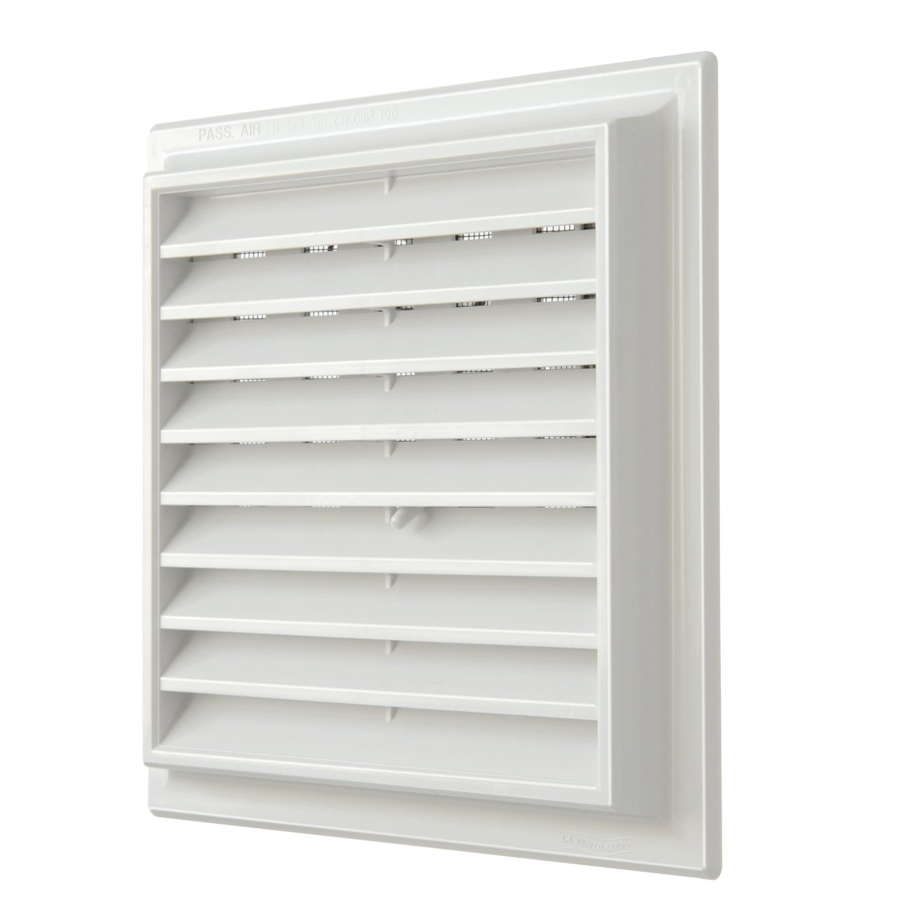 La Ventilazione G1NDR1919B Plastic Ventilation Grille with Square Dispenser, White, 189 x 189 mm