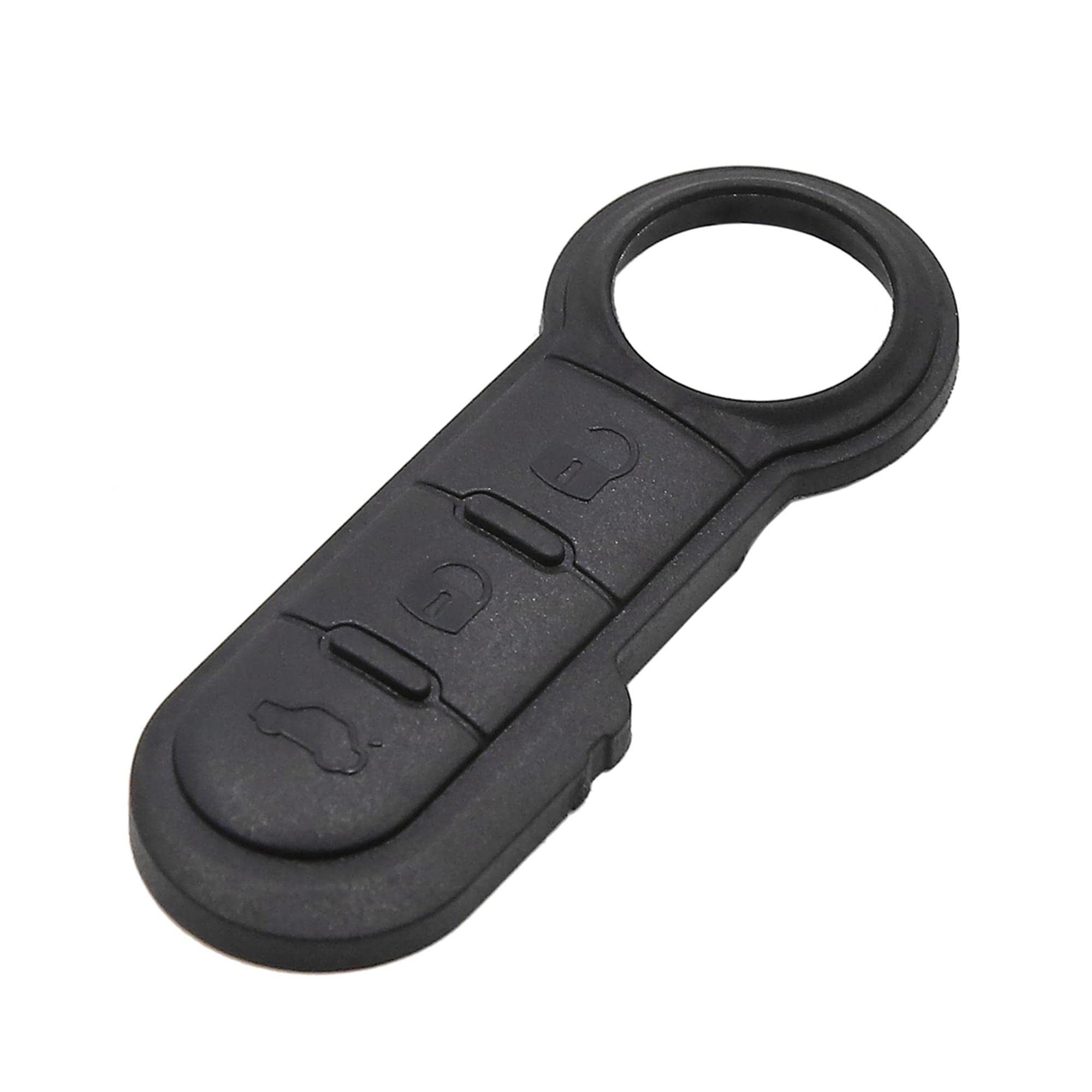 sourcing map 3 Key Buttons Remote Control Car Fob Key Case Shell Black for Fiat