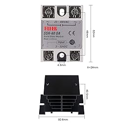 SSR-60DA Solid State Relay DC to AC Input 3-32V DC