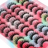 20 Pairs False Eyelashes Natural Fluffy Cat Eye