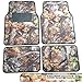 Camo Floor Mat Set - 4 Piece Front & Rear in Surreal Camouflage - Gray Forest