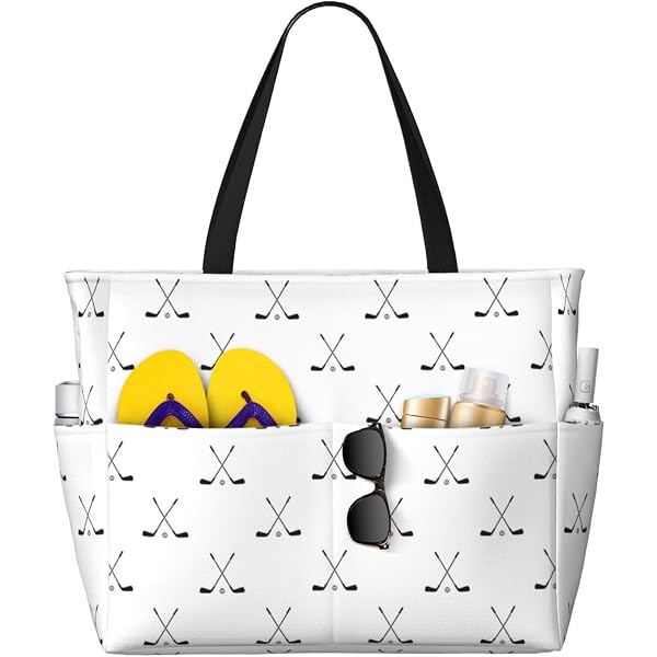 Hockey Mom Canvas Tote Bag - Momsicle Design, 17x12.6x7.9 Inch, Reusable Cotton Tote, Gift For Sports Mom
