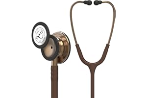 3M Littmann Classic III Monitoring Stethoscope, 5809, More Than 2X as Loud*, Weighs Less**, Stainless Steel Copper-Finish Che