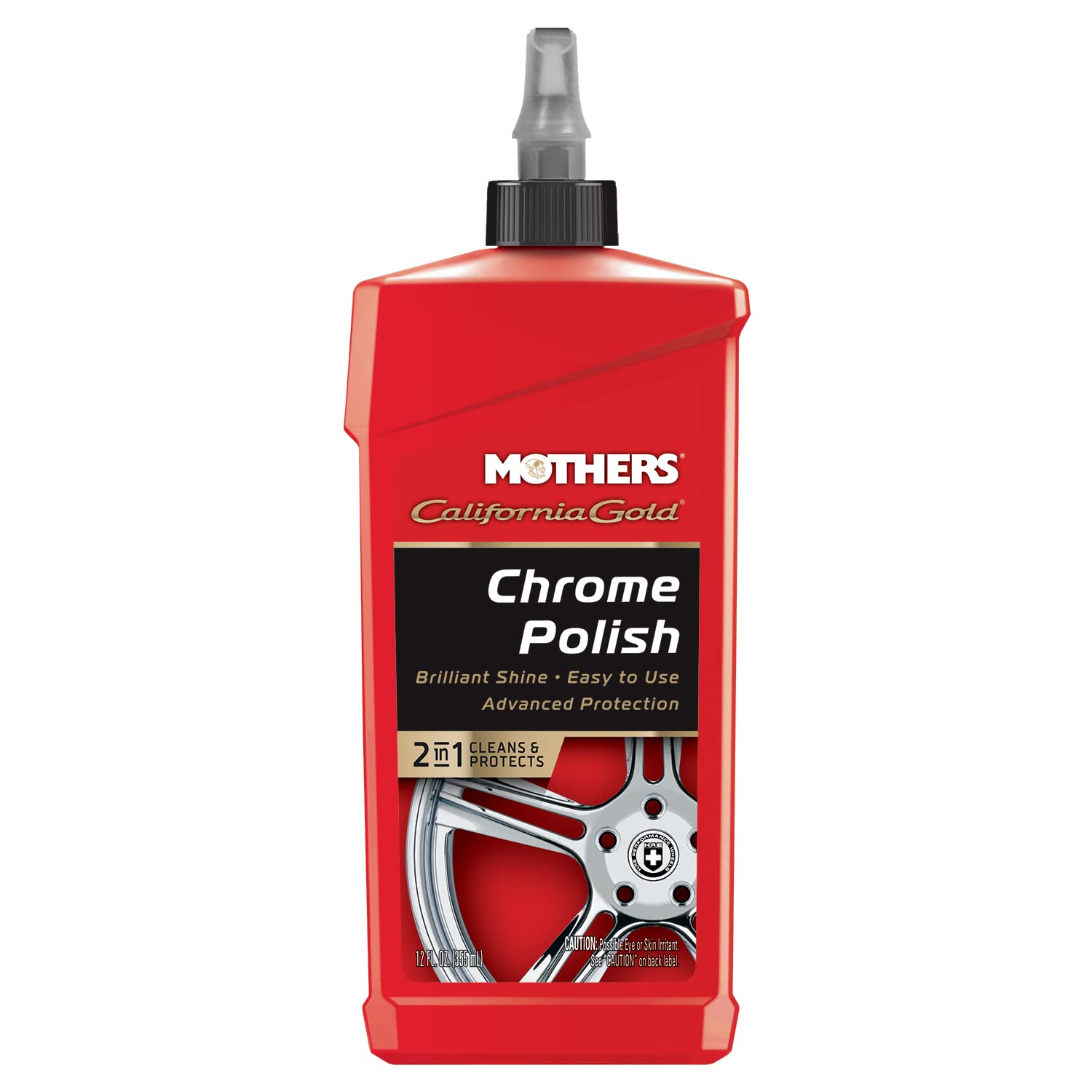 MOTHERS 05212 California Gold Chrome Polish - 12 oz. Size: 12 oz., Model: 5212, Car & Vehicle Accessories/Parts