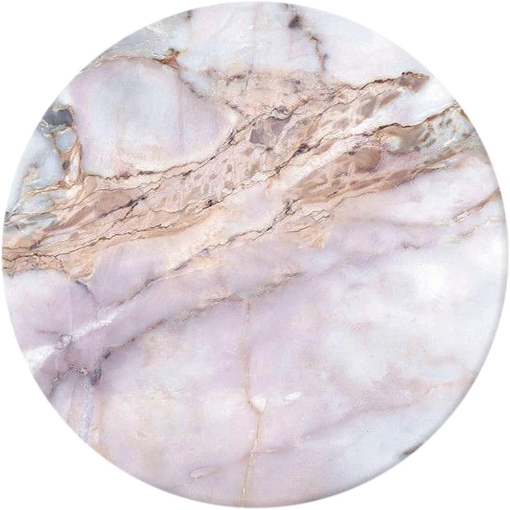 Small Round Mouse Pad 7.9X7.9" Desktop Working Mouse Mat Gaming Computer PC Mousepad for Home/Office/Gaming (Marble Pink)