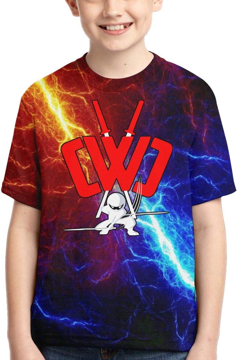 Child CWC Chad Wild Clay Shirt Boys 3D Print Short Sleeve T-Shirt S