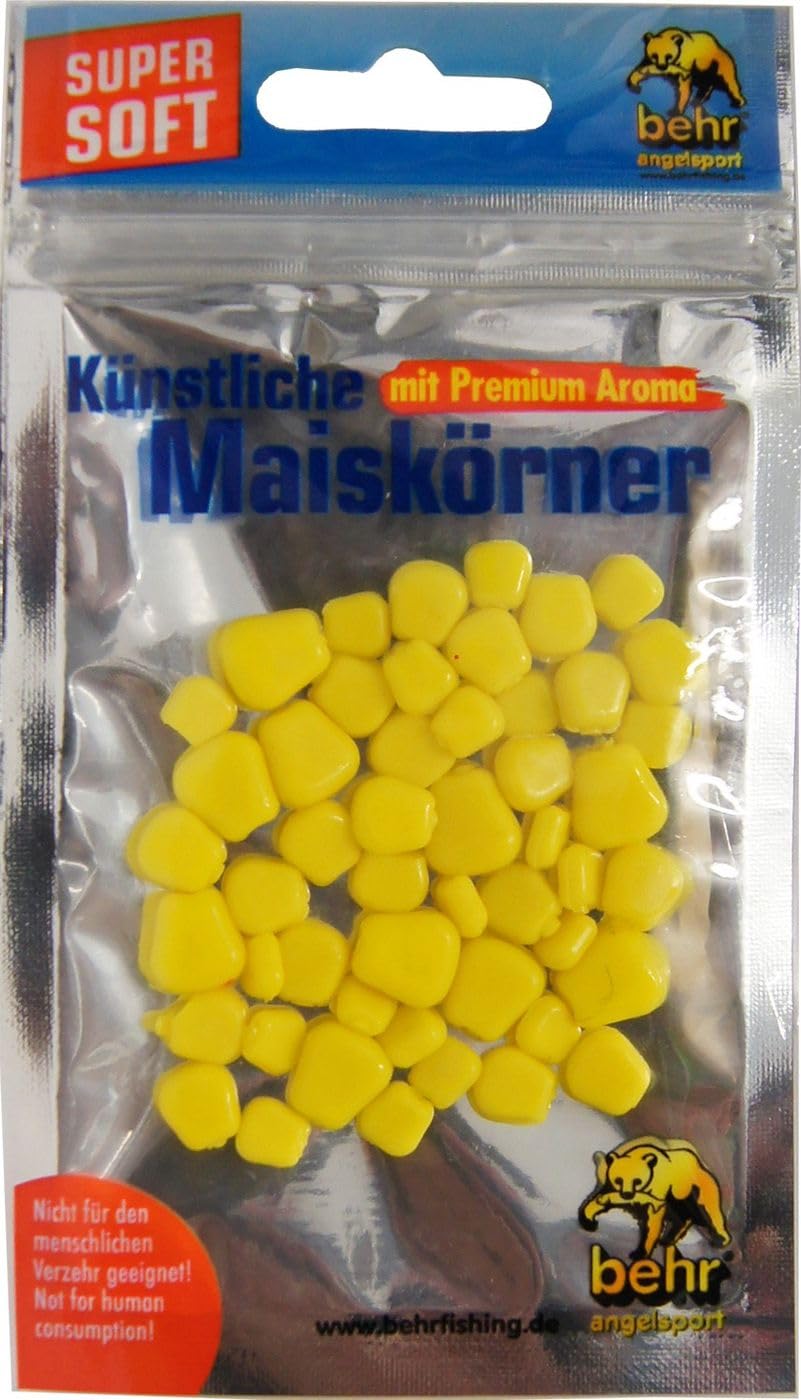 Behr Unisex - Adult Imitation Maize Artificial Corn Grains for Carp, Yellow
