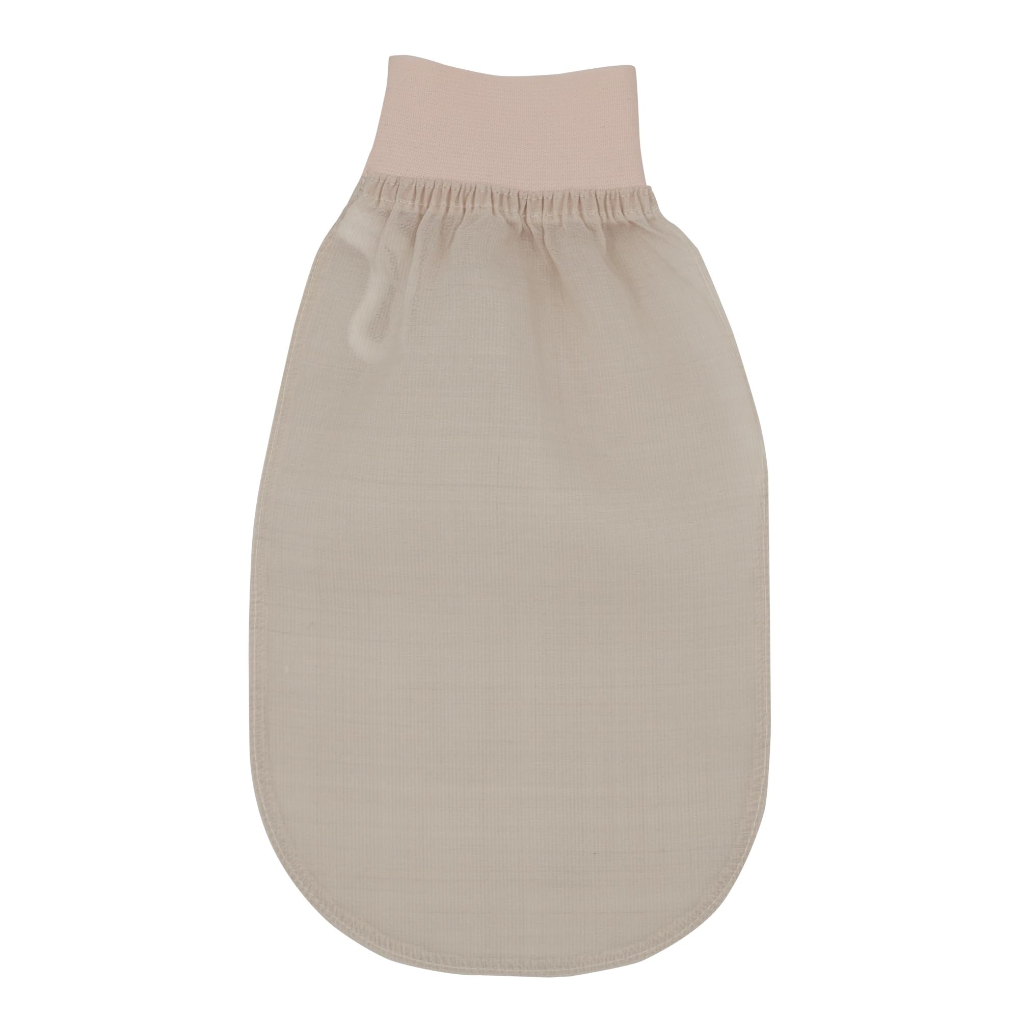 Feel Fine Turkish Exfoliating Mitt – 100% Raw Silk Hammam Kese Glove for Men & Women | Handcrafted Turkish Skin Peeling Scrubber, Eco-Friendly Shower, Bath & Sauna Exfoliator (Pinky Orange)