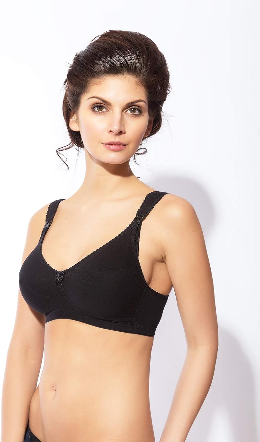 Rosme Womens Wireless Nursing Unpadded Cotton Bra Collection Mamacita at  Women’s Clothing store