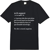 Tech Support Definition Funny Computer Geek Programmer Gift Comfort Colors Adult Heavyweight T-Shirt