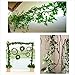 Atphfety Artificial Greenery Ivy Vine Fake Plants Garland Hanging for Home Kitchen Wedding Party Garden Wall Decor