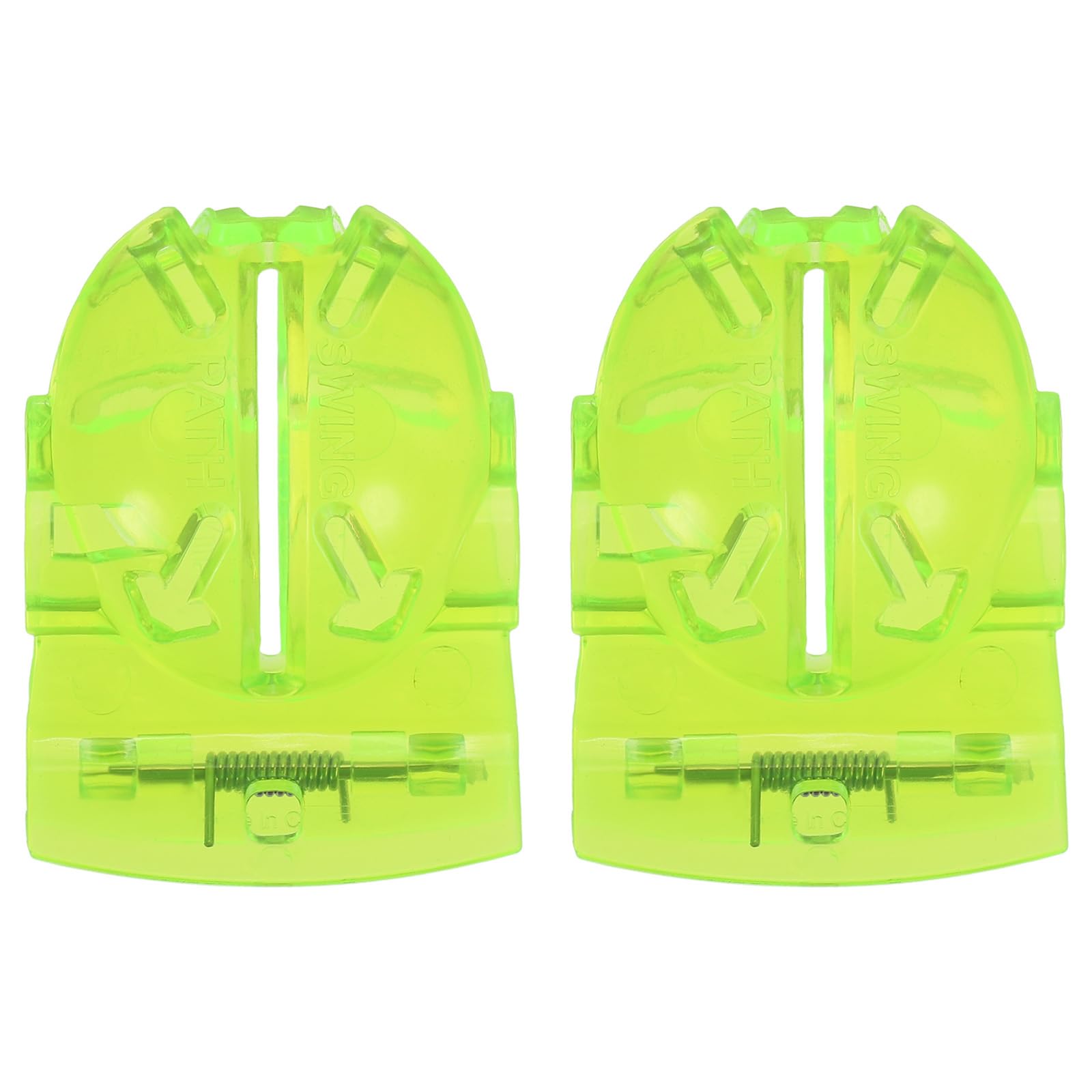 PATIKIL Golf Ball Line Marker Tool, 2 Pack Golf Ball Alignment Marking Tool Golf Ball Liner with Line Marker Stencil for Putting Ball Marker, Light Green