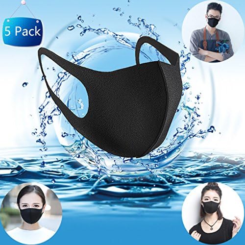Fashion Face Mouth Mask Unisex Anti Dust Mask Warm Masks Prevention Pollen Allergy Flu Reusable Washable (5PACK)