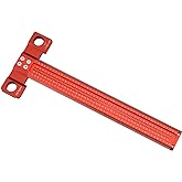 Precision Woodworking T Square 12inch, Reference Square for Layout &amp; Setup | Support Lips prevents tipping, Built in Scribing guide, Precision Layout Tool for Woodworking, Carpentry &amp; DIY Design