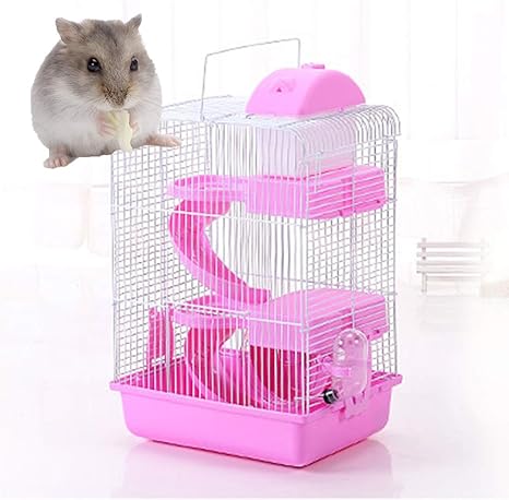 Shjjyp Jaula Hamster Chale Para Hamster Con Rueda Comedero Y Bebedero Para Hamsteres Y Ratoncillos Mini Animale Pink Amazon Com Mx Hogar Y Cocina